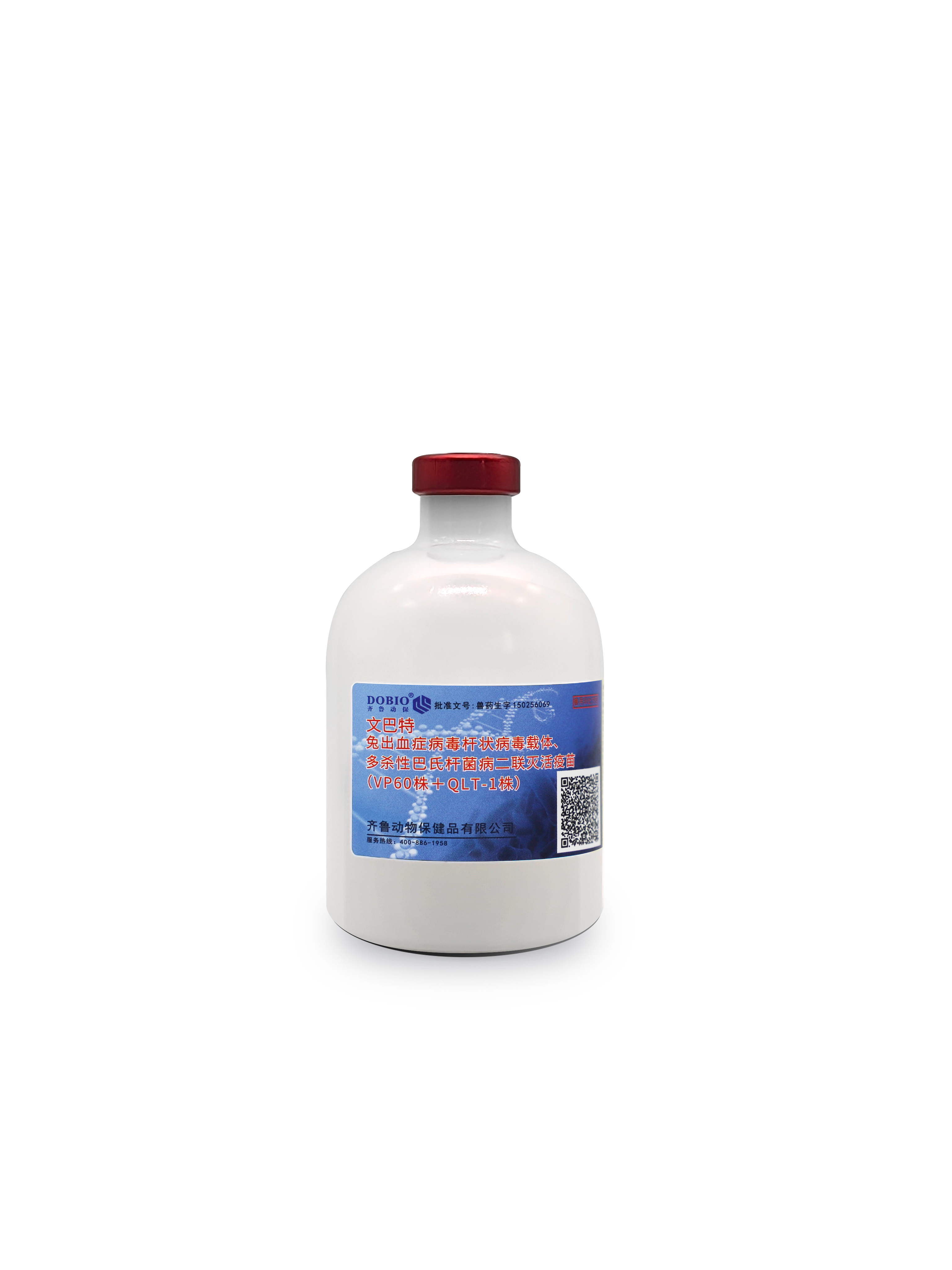 兔出血癥病毒桿狀病毒載體、多殺性巴氏桿菌病二聯(lián)滅活疫苗（VP60株＋QLT-1株）